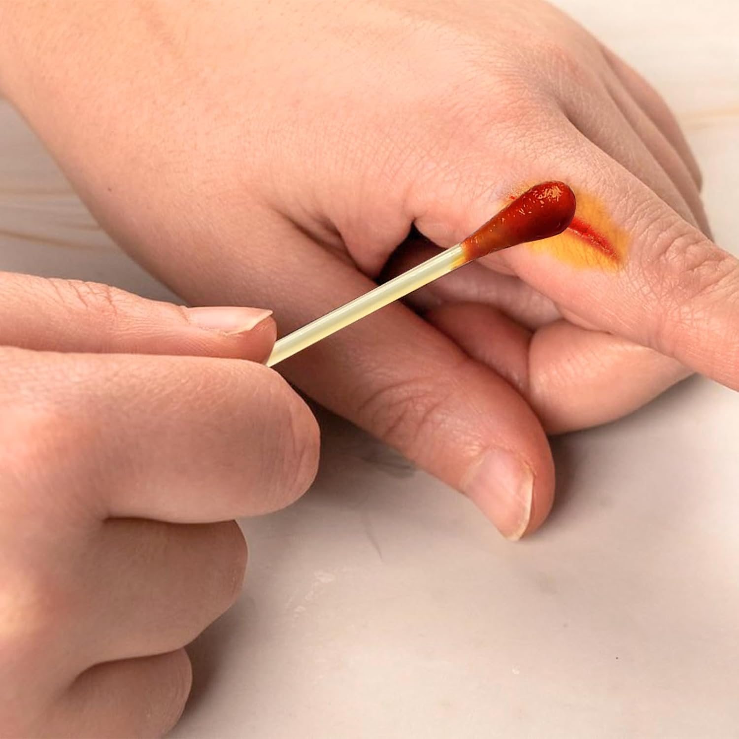 50 Pcs Cotton Iodine Swabs Individually Wrapped - Disposable Iodophor Swabsticks Medical Sanitary First Aid Kit Emergency Care Safety for Adult Kids