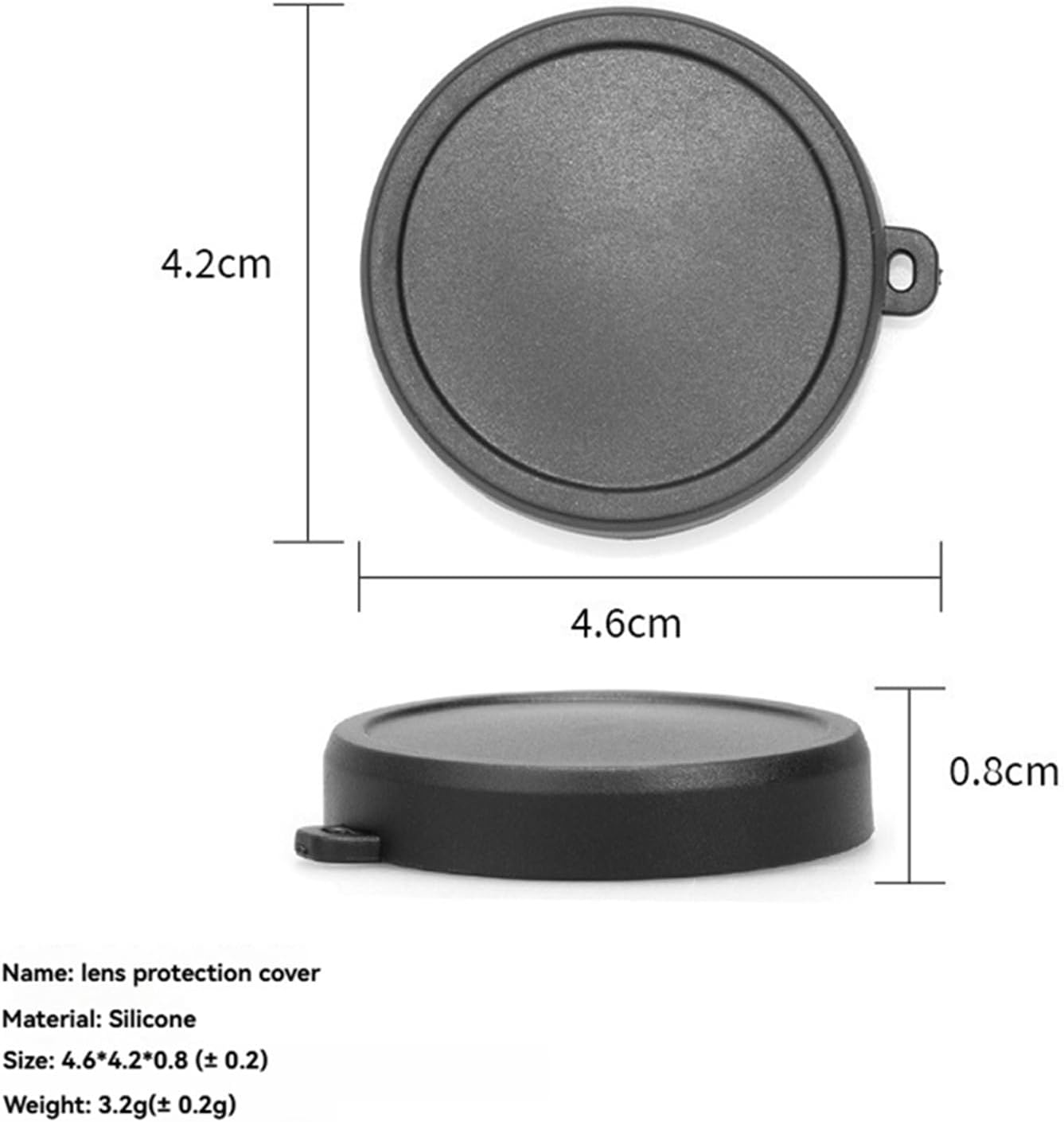 Lens Cover for DJI Osmo ACTION 6 (2-Pack), Soft Silicone Camera Cover Shockproof & Dustproof &ndash; Easy to Install, Washable Protective Case for Action Camera Accessories image number 1