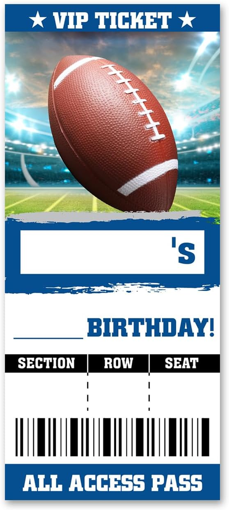 VAHATAN Carnival Birthday Party Invitations 20 Pack Come One Come All Circus Carnival Ticket Invitations with Envelopes Invites Cards for Birthday Party