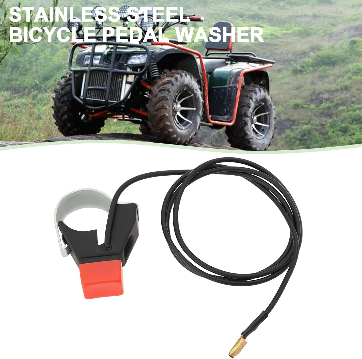 Emagtech 2Pcs Kill Switch Button Motorcycle Kill Switch 22 Mm Handlebar Kill Switch with Cable for 47CC/49CC Mini Moto Quad, Dirt Bikes, Race Bike image number 1