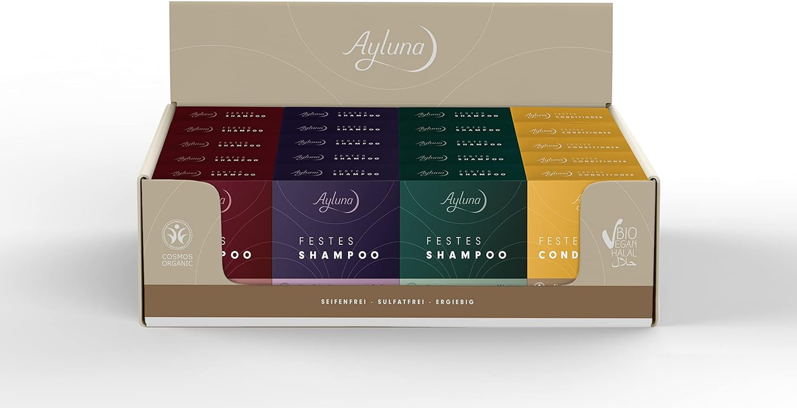 Ayluna Solid Shampoo Sensitive, Washes and Nourishes Easily and Ph Neutral like a Conventional Shampoo, Your Hair Is Gently Freed of Dirt and Washing It into a Soothing Ritual, 1 X 60 G image number 2