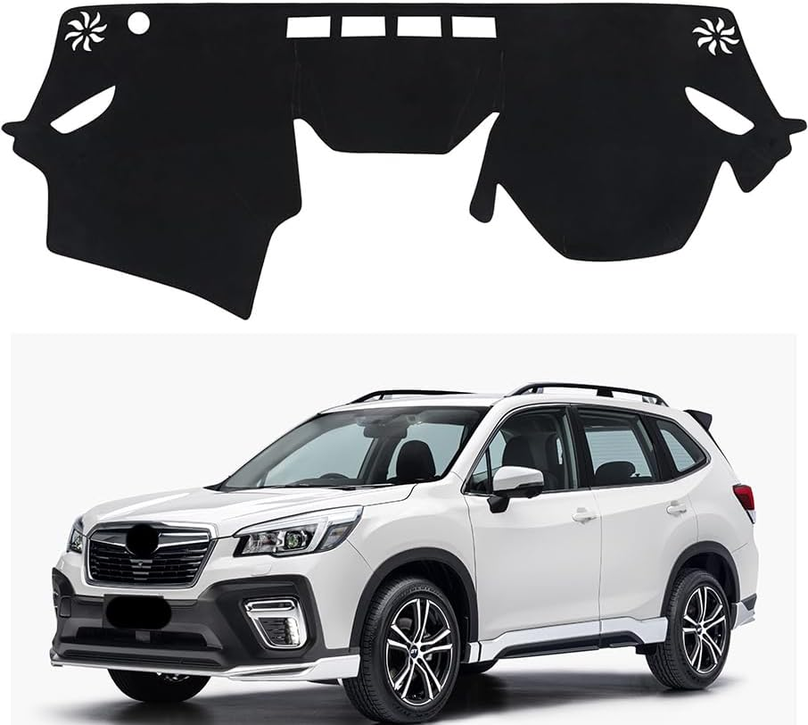 Evervenz Dash Mat for Subaru Forester 2019 2020 2021 2022 2023 2024 Leather（Without HUD） Dash Cover Dashboard Cover Forester02 image number 3