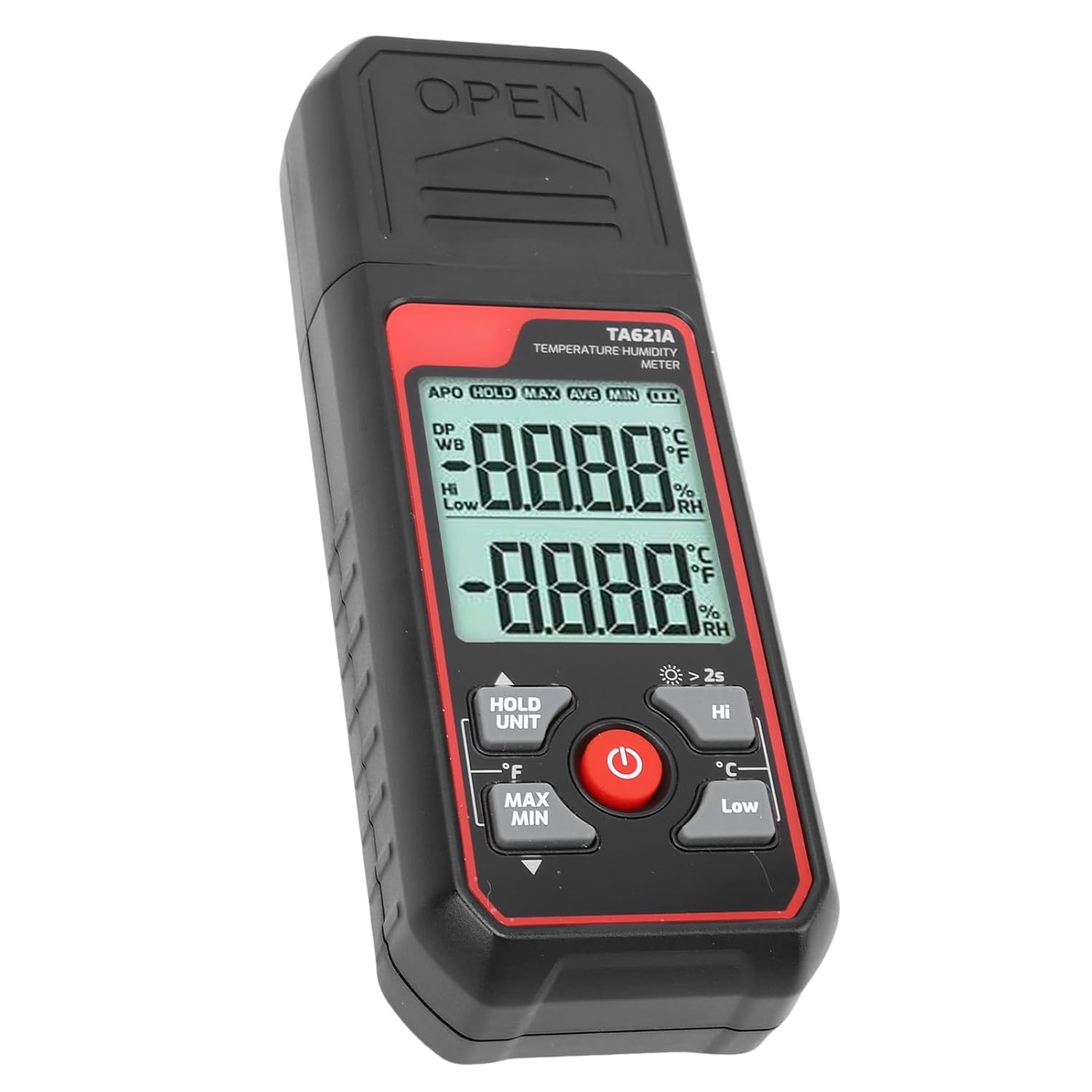 Zerodis Ph Water Humidity Meter Hygrometer Thermometer Temperature Humidity Meter with Dew Point Wet Bulb Backlight Display Suitable for Indoor Home Greenhouse Office High Accuracy image number 5