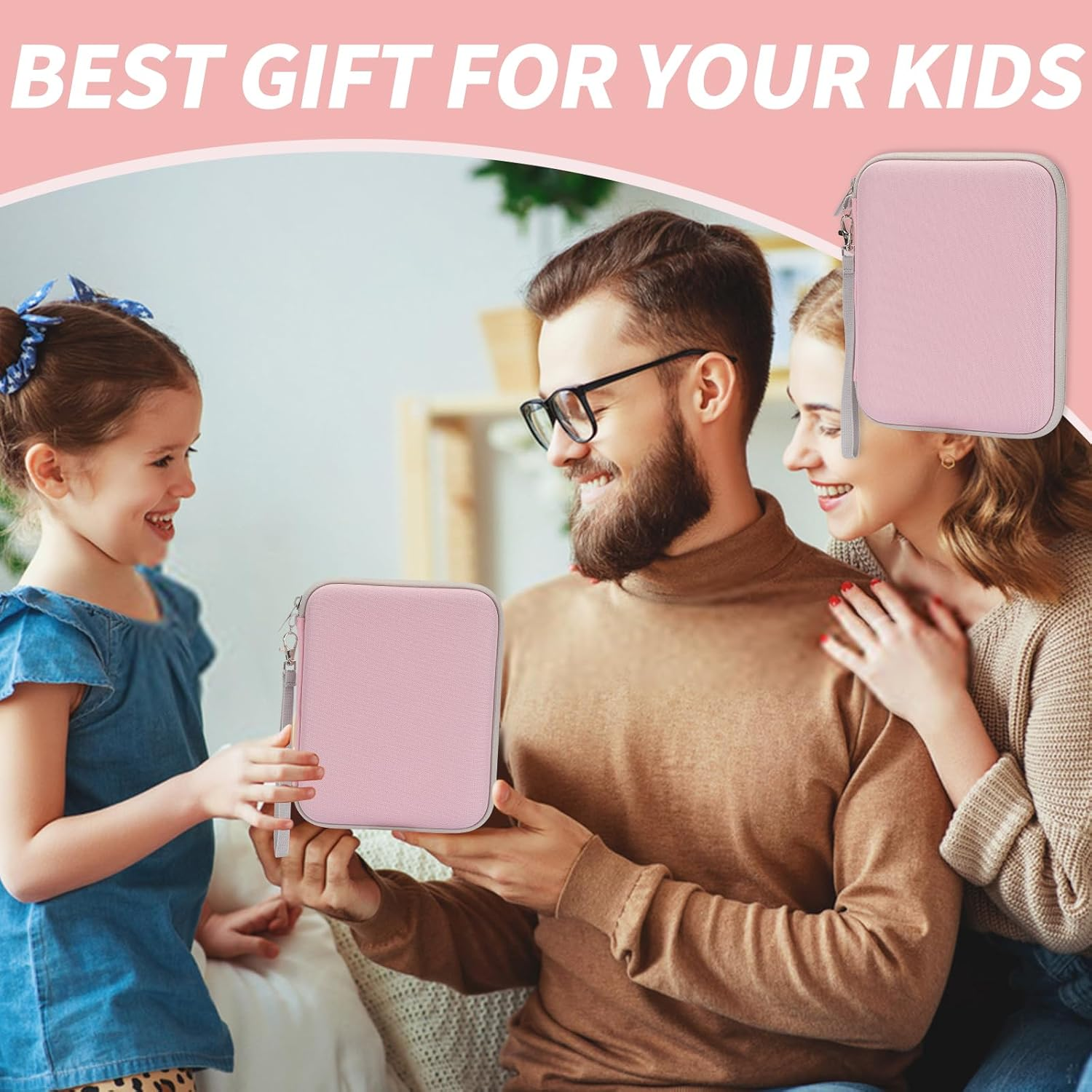 Case for Yoto Cards - Soft Portable Folder with Zipper & 80 Pockets for Player & Mini Audiobook Cards - Binder Holder with Sleeves for Travel - Grape Soda image number 4