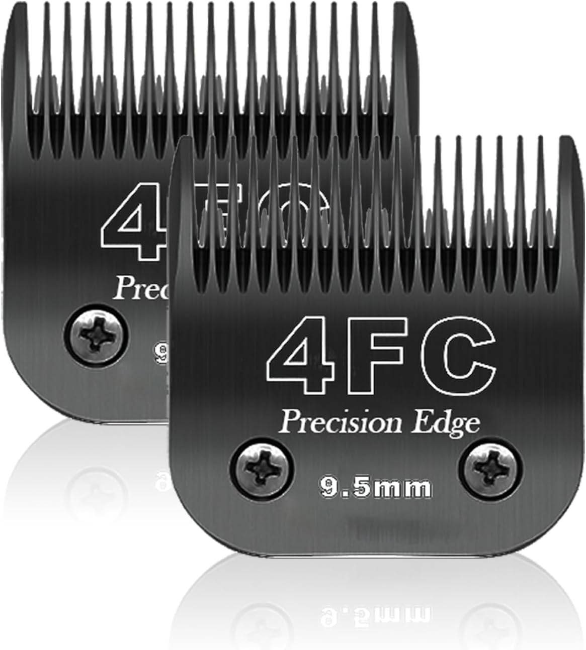7FC+5FC+4FC Dog Grooming Replacement Blade Compatible with Heiniger/Moser Max45/Andis/Oster A5/Wahl 10 Km Series Clippers for Dogs, Cutting Length, 3 Units, Black