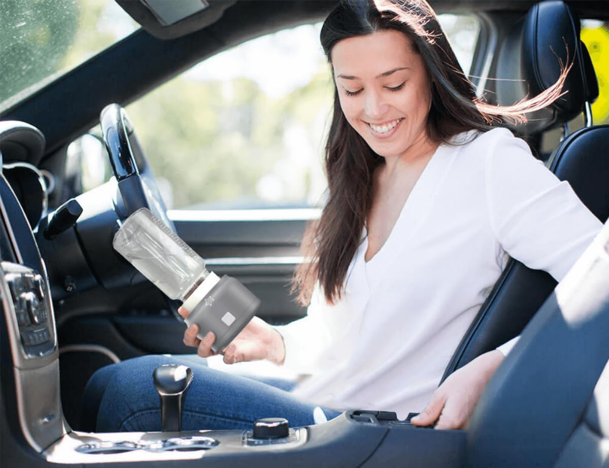 Cherub Baby Anywhere Universal Portable Wireless Cordless and Rechargeable Travel Baby Bottle Warmer with Temperature Display image number 3