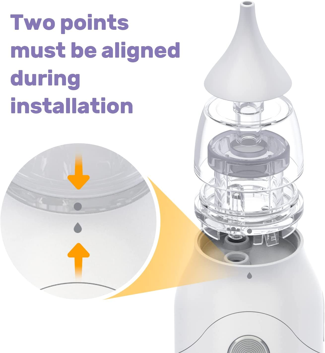 Electric Nasal Aspirator for Baby Nose Sucker,3 Different Nose Suction Nozzles, 3 Modes Snot Sucker for Baby, Deeply Nose Cleaner the Booger / Mucus / Snot,Babies Toddlers Newborn Essentials (White) image number 3