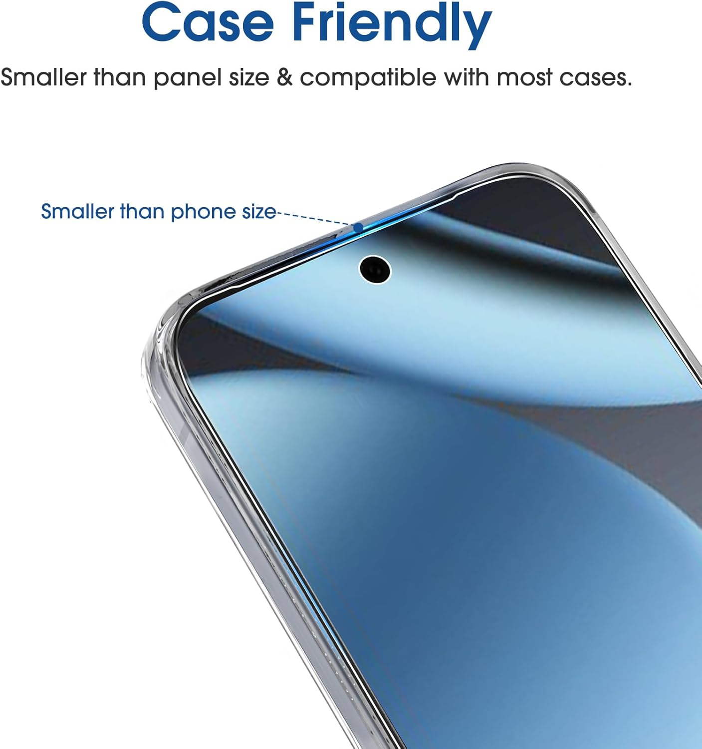 Amfilm Auto-Alignment Onetouch for Google Pixel 10/Pixel 10 Pro/Pixel 9/Pixel 9 Pro [6.3"] Screen Protector 2025 Tempered Glass, 30 Seconds Installation, Bubble Free, Case Friendly [2 Pack] image number 4