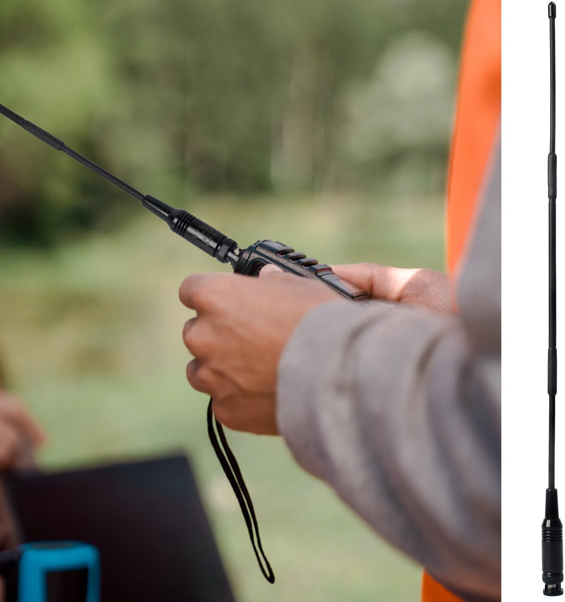 HYS 27Mhz 13-Inch for CB Handheld/Portable Radio with BNC Connector Compatible with Cobra Midland Uniden Anytone CB Radio image number 5