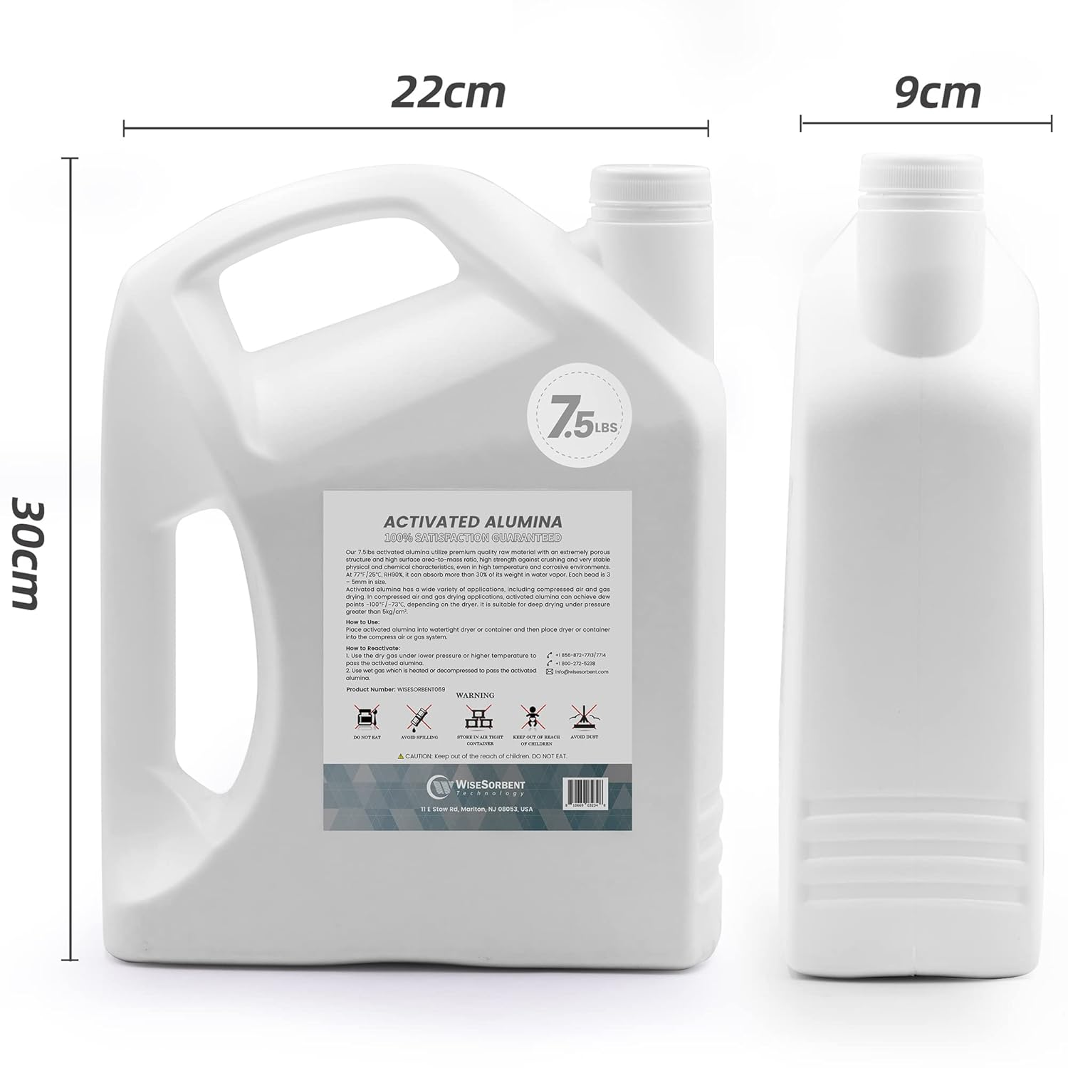 Wisesorb 7.5 LBS Activated Alumina, Alumina Desiccant, Reusable Desiccant Dehumidifier