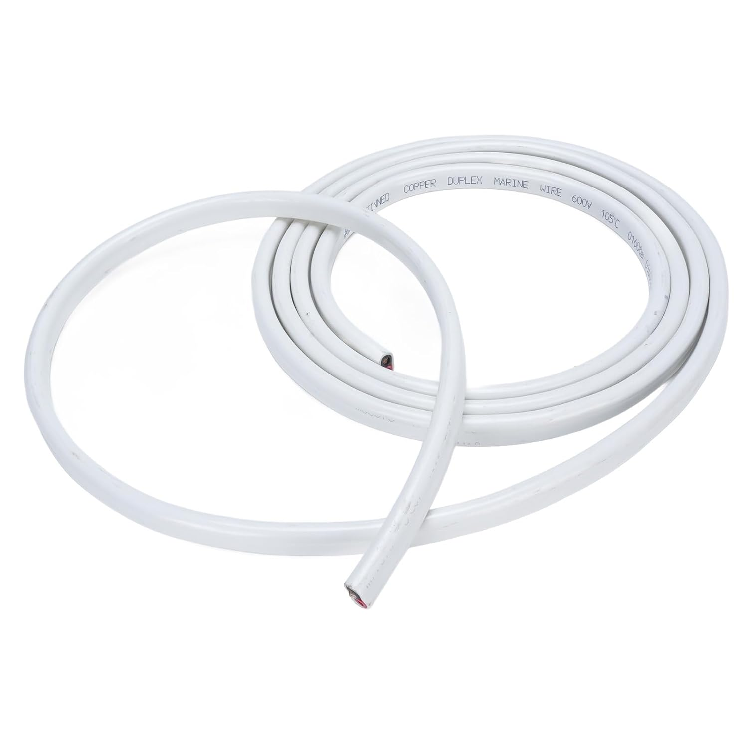 Jiawu 10 Gauge Marine Wire, 10 Ft 10AWG Duplex Marine Grade Wire, Water Proof OFC Tinned Copper Electrical Cord for Automotive Boat Speakers Solar Outdoors, UL Certified Safety