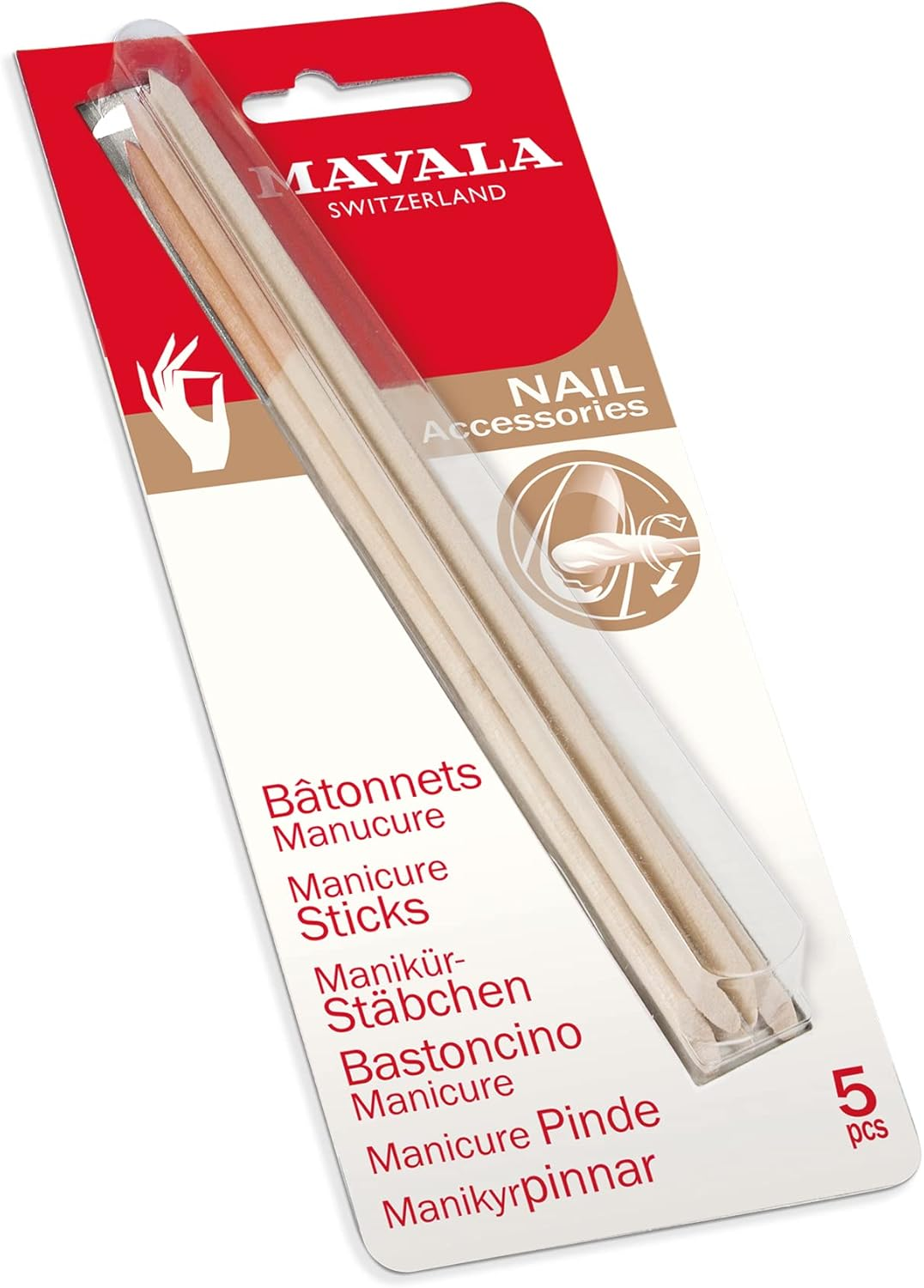 Mavala Switzerland Manicure Sticks 5Pcs, 5 Count