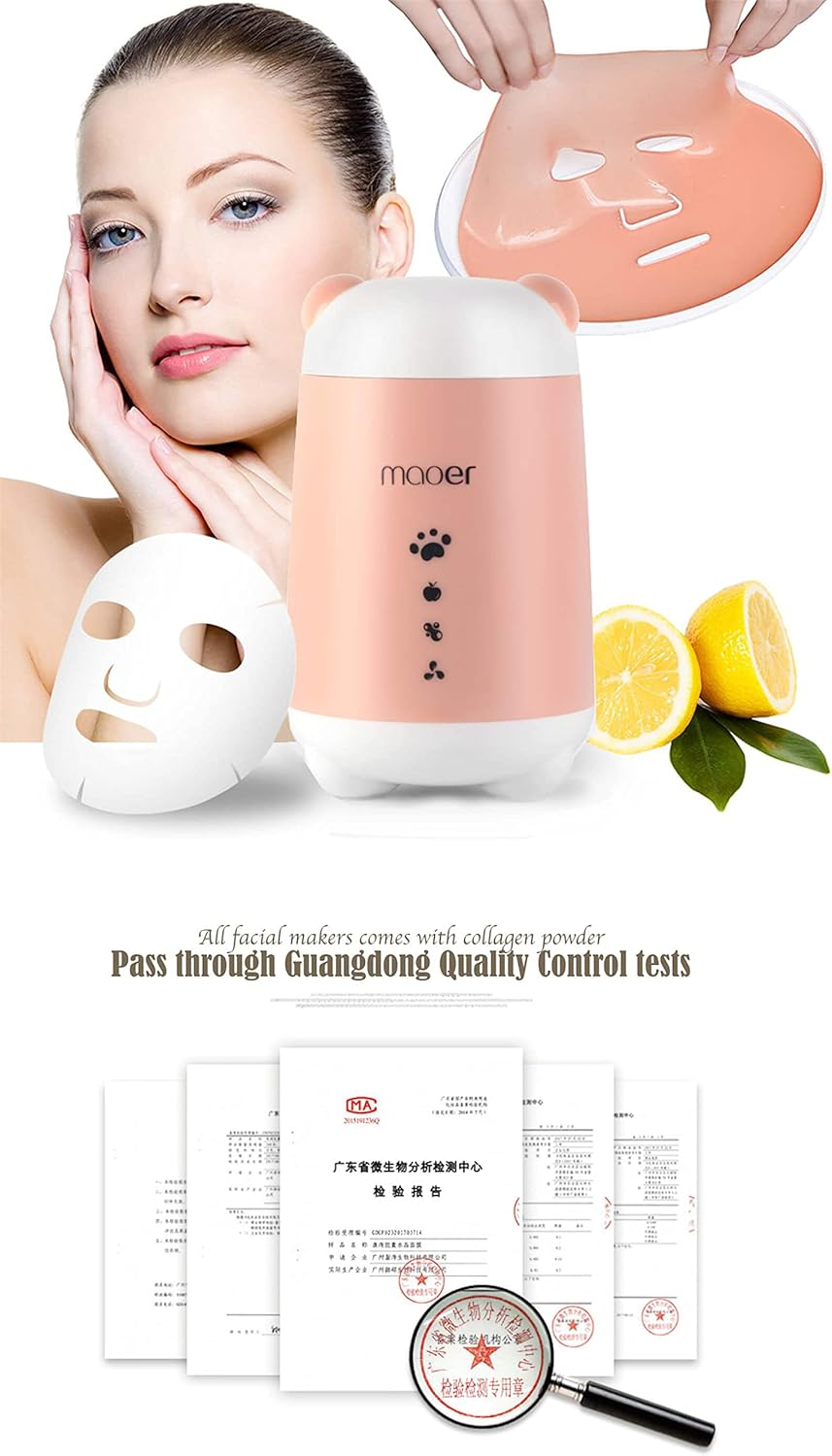 Natural Fruit Vegetable Automatic Face Mask Maker Machine DIY Tool (Pink) image number 1