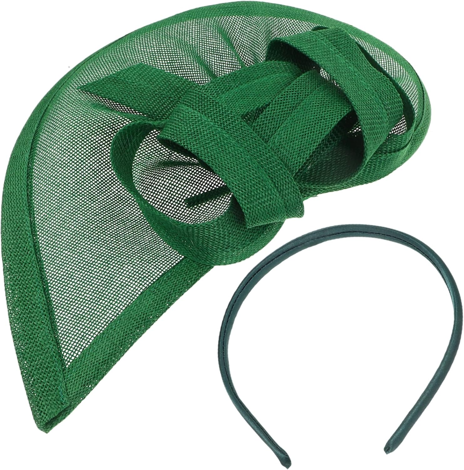 TOGEVAL Cocktail Party Hat Caps Wedding Hair Accessories for Women Hair Barrettes Floral Decorations Tea Hats for Women Wedding Decor Hair Accessories Small Hat Linen Black