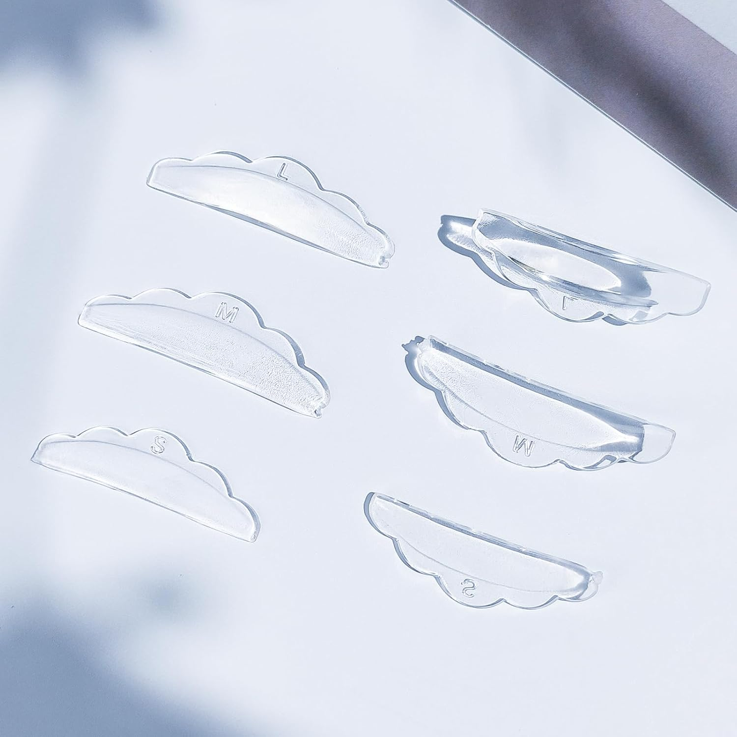 Libeauty Lash Lift Pads, 6 Pcs Self-Adhesive Shields for Lash Perm Kit Reusable Soft Eyelash Lifting Rod Makeup Beauty Tool image number 3