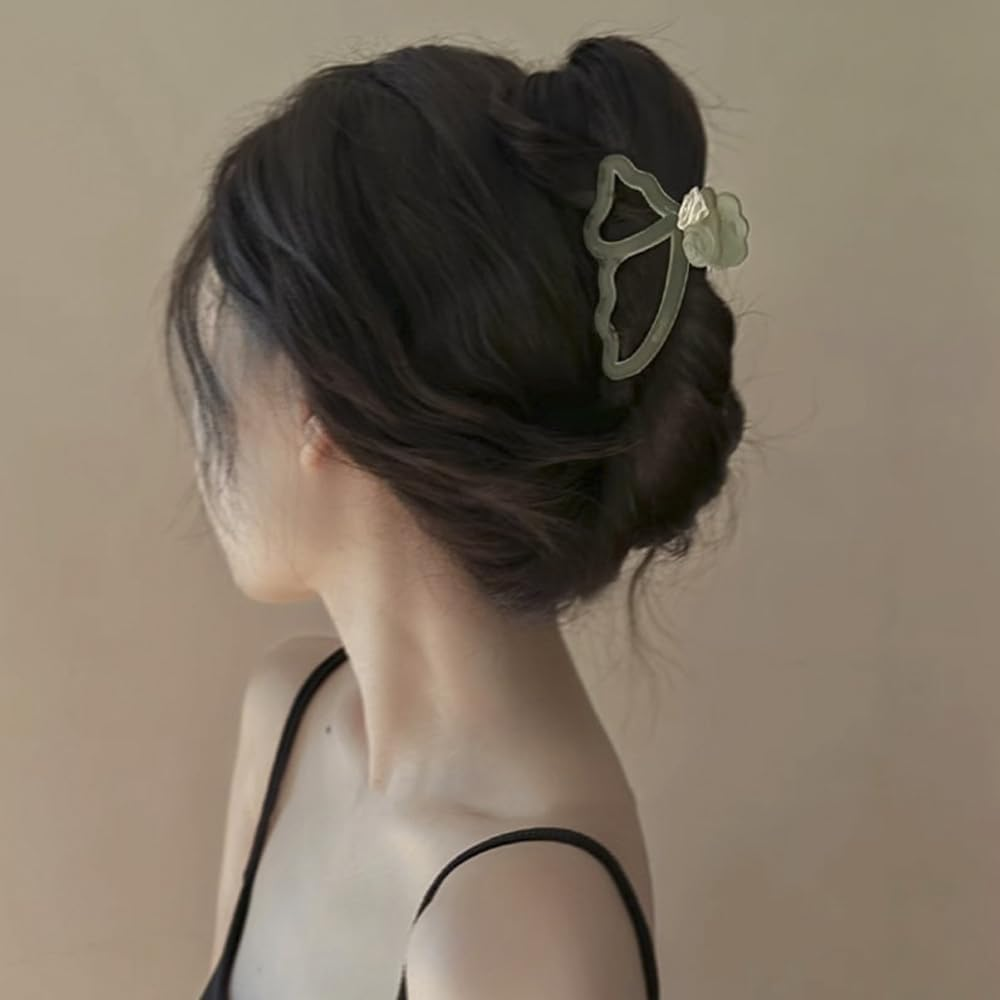 3Pcs Butterfly Hair Clips, Flowers Hair Clips, Women Hair Accessories