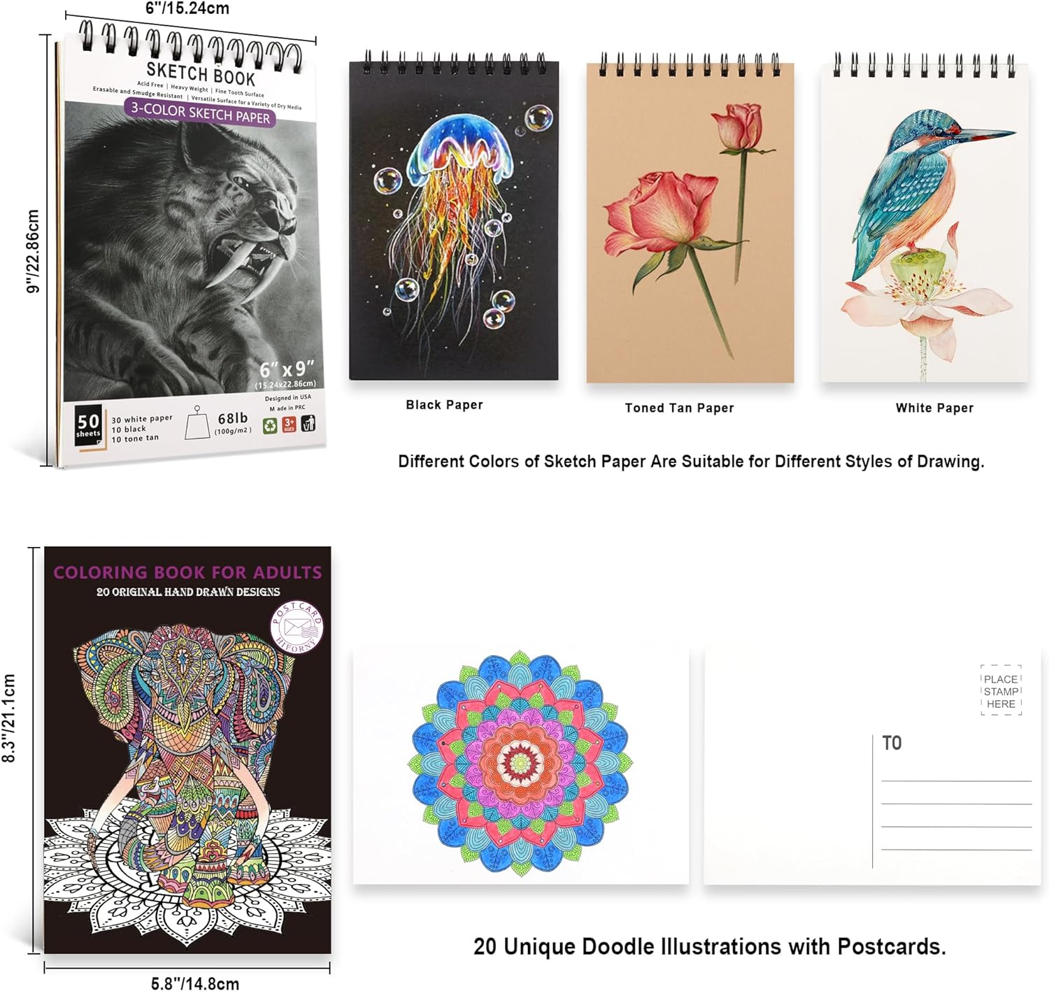 80 Colored Pencils Set for Adults Coloring &ndash; 72 Colors Coloring Pencils with Extras,Artists Soft Core,Drawing Pencils Art Craft Supplies for Adults Beginners Kids image number 2