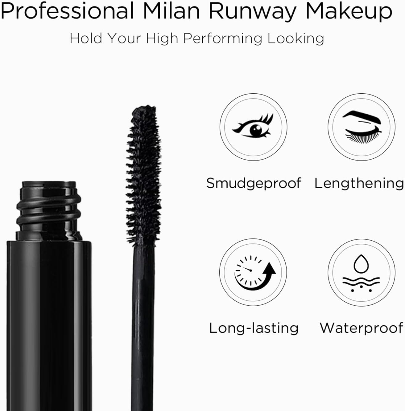 Lord & Berry Splashproof Mascara Waterproof Mascara 10.6Ml image number 4