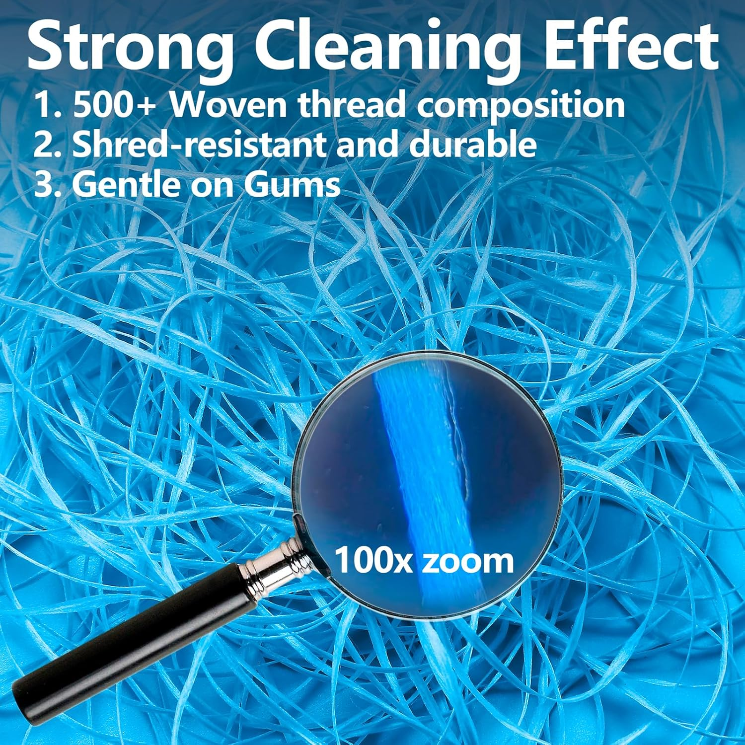 Coconut-Oil Infused Woven Dental Floss,Deep Clean Natural Vegetable Waxed Floss,Extra Wide Cleaning and Slides Smoothly & Easily,Pfas Free | Orange Flavored(33 Yds X 1 Unit) image number 4