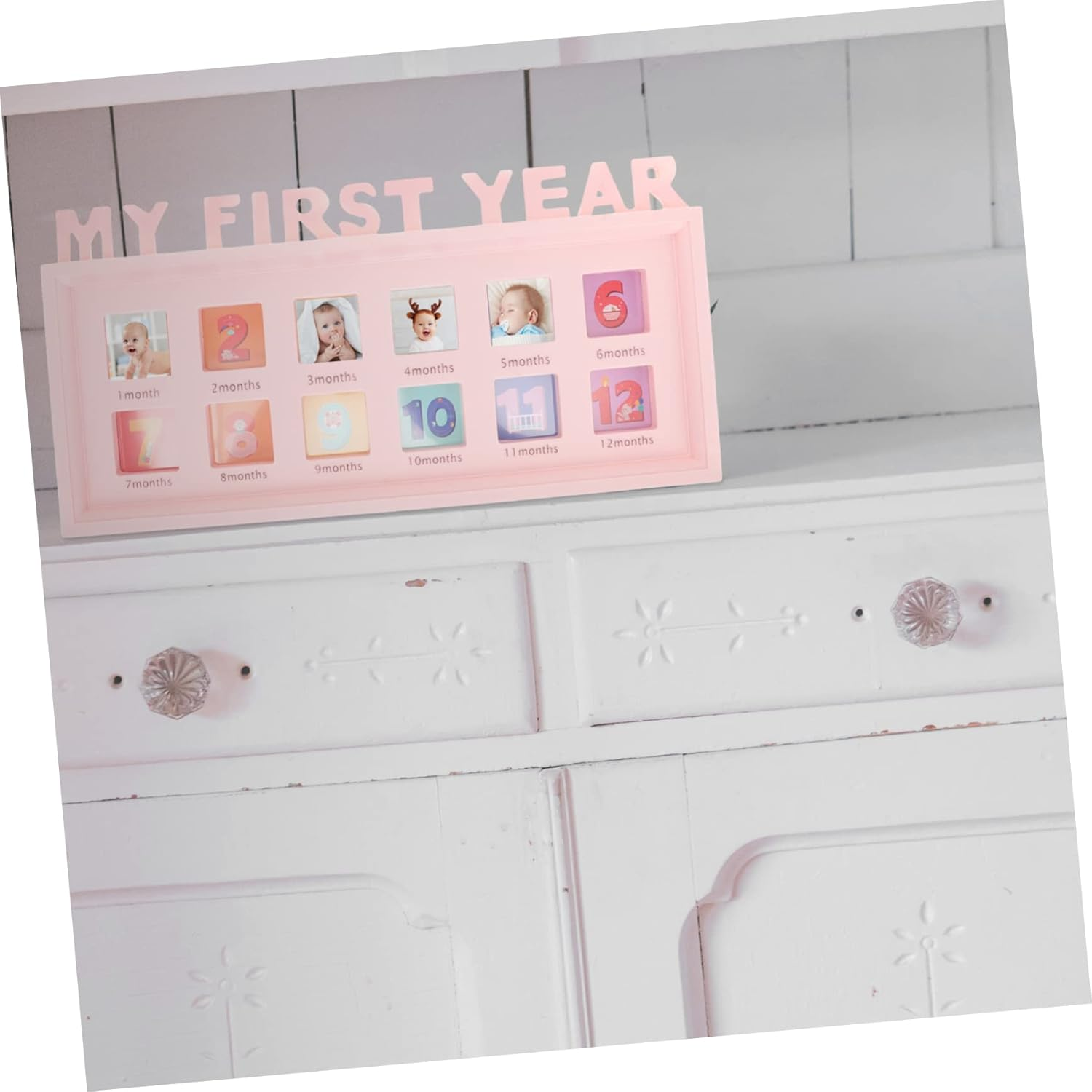 Boy Girl'S Growth Photo Frame Month Milestone Newborn Picture Frame for Boy Girl First Year Memory image number 3