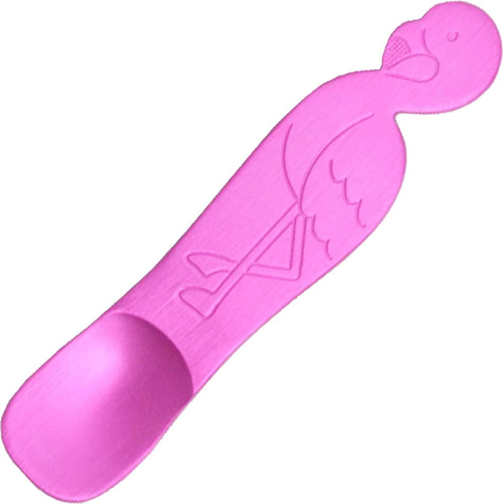 Gekjinsha Spoon, Set of 3, Aluminum, Made in Japan, Polar Bear, Penguin, Flamingo, Melt with Body Temperature, Ice Cream Spoon, Sugar Land