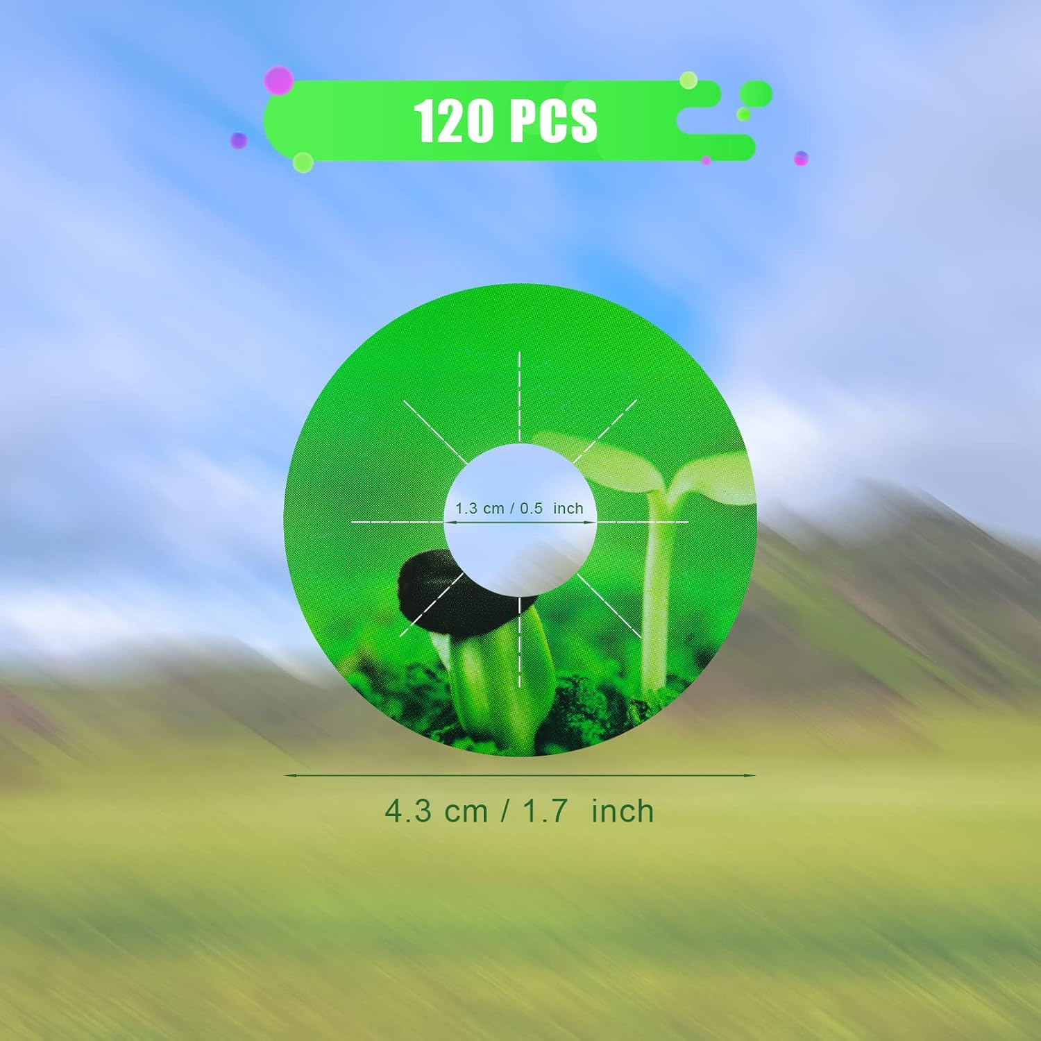 KINBOM 120Pcs Plant Grow Stickers, Grow Baskets Labels Hydroponic Plant Label for Seedlings Garden Pods Plant Labels for Labeling Plants and Understanding Plant Growth image number 4