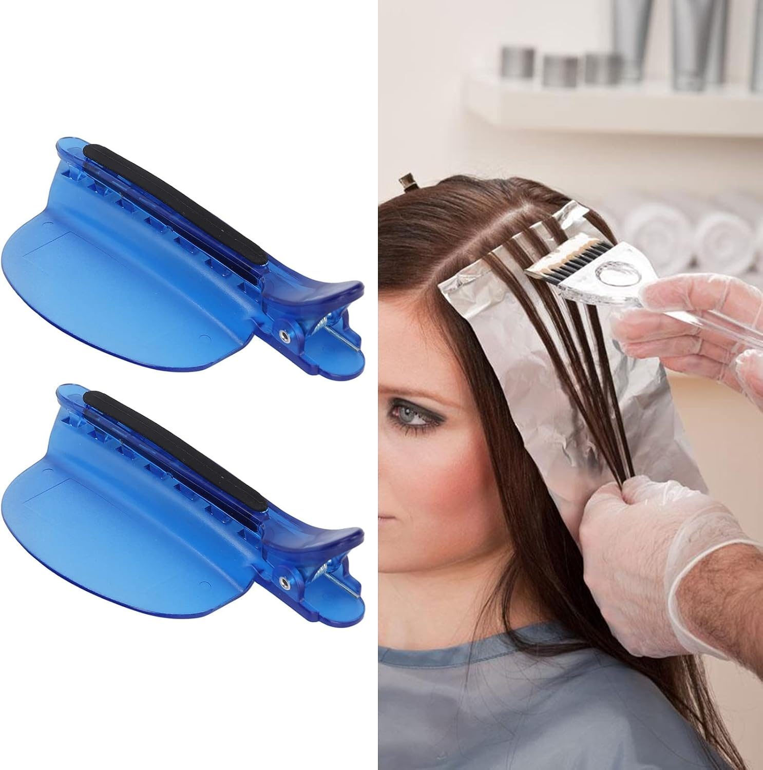 2PCS Hair Sectioning Clips, Heat Insulation Clip Set, Easy Speed Separator