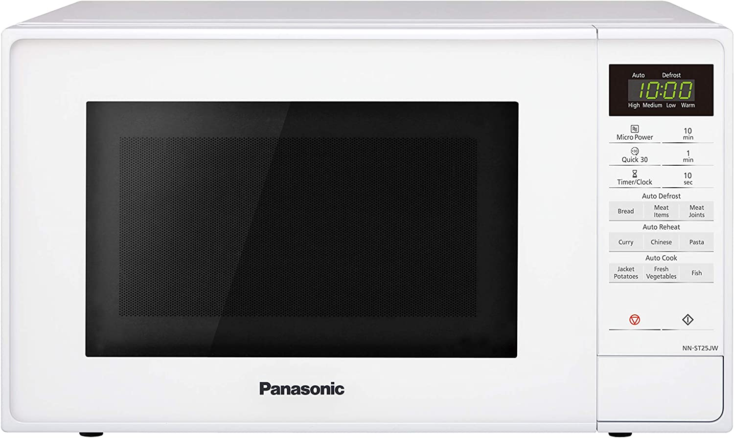 Panasonic 20L 800W Compact Microwave Oven with Auto Menus, White (NN-ST21QWQPQ) image number 2