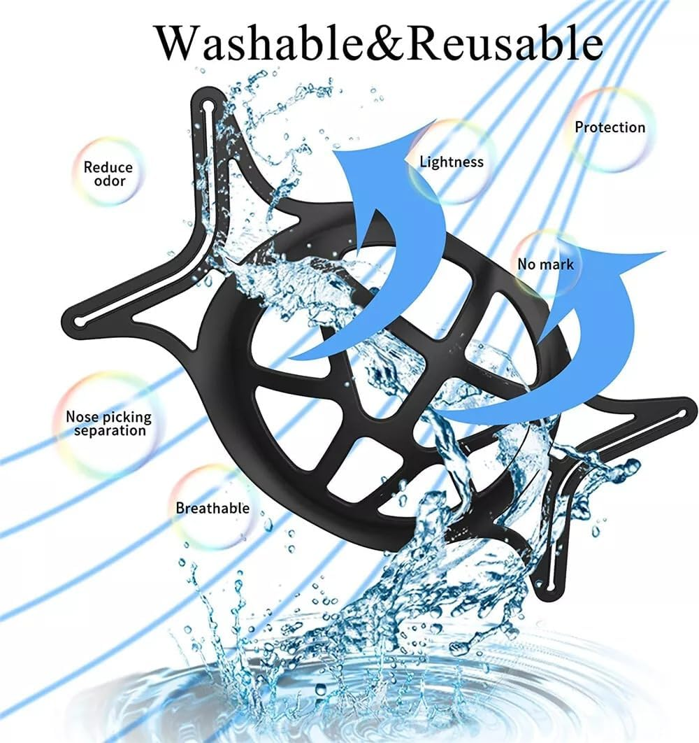 Tootoo 5Xface Bracket Mask Soft Silicone Frame Reusable Inner Support 3D Breathable image number 2