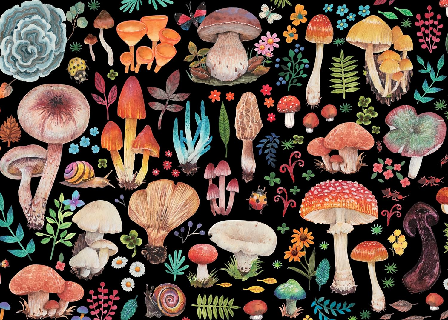 Mushrooms 1000-Piece Jigsaw Puzzle image number 2