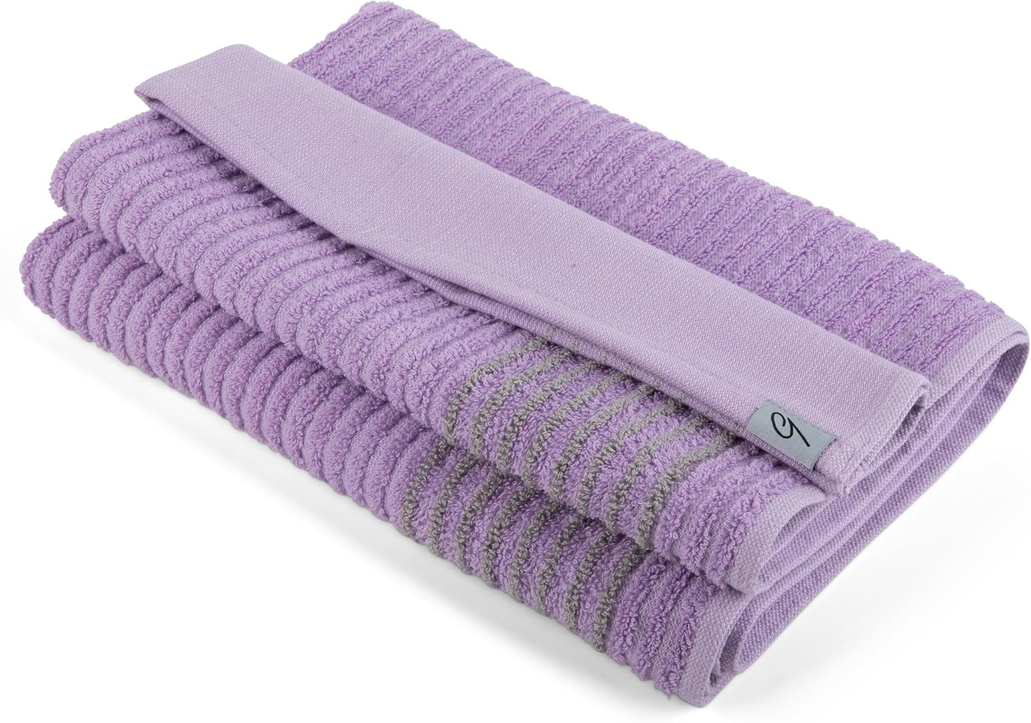 E9 GOLF Caddy Towel - Large 22" X 44" Caddie Style Golf Towel Design, Use the Same Golf Towel That Tour Players Use, Simple, Clean Design, White with Black Stripes