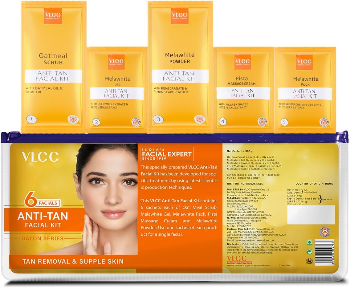 Vlcc Salon Series Anti-Tan Facial Kit image number 6