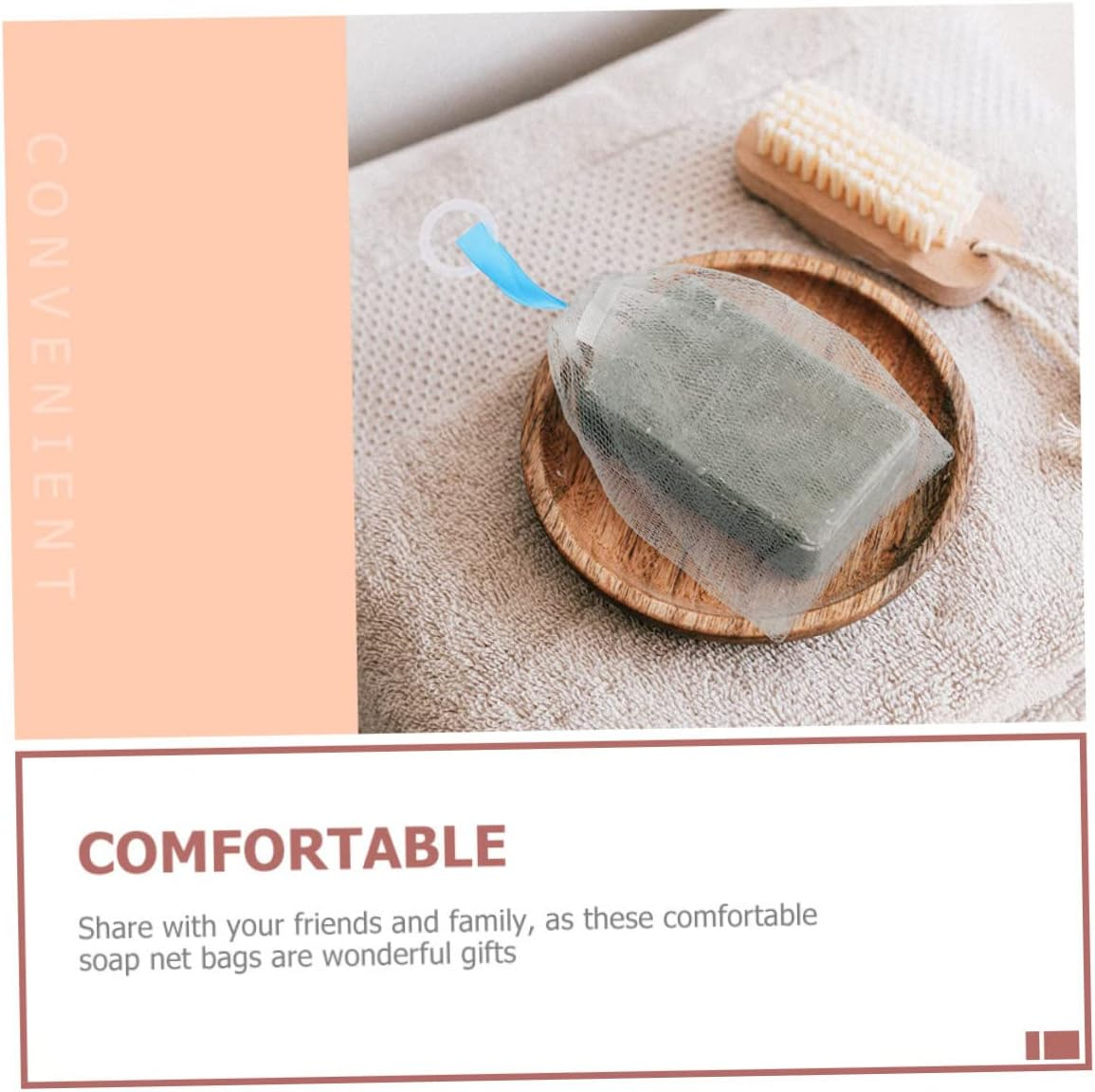 FRCOLOR 8Pcs Facial Foaming Nets for Household Soap Portable Soap Saver Pouches Bubble Making Bags for Cleansing image number 6