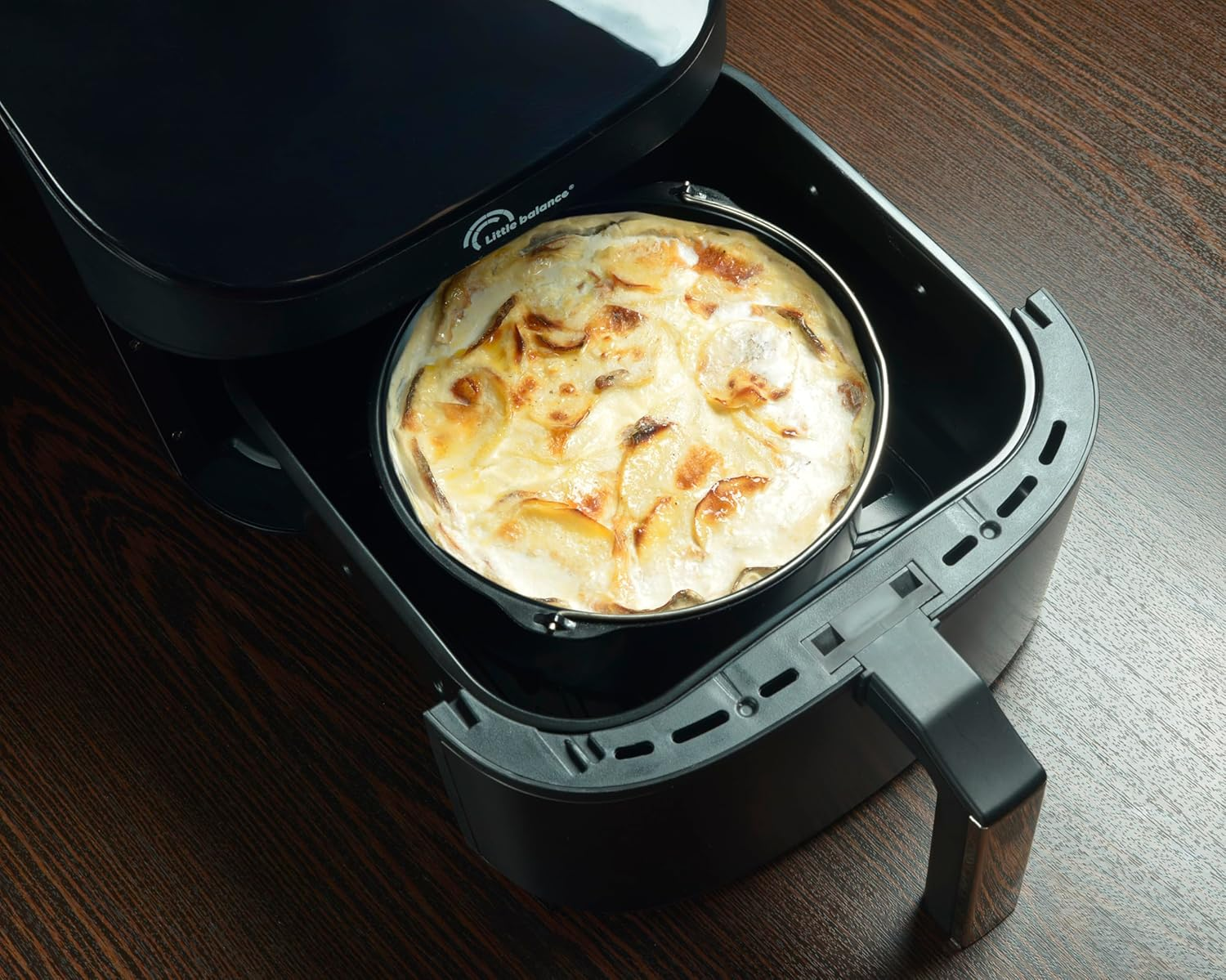 Patisse Deep Cake Pan for Air Fryer, Small, Black image number 1