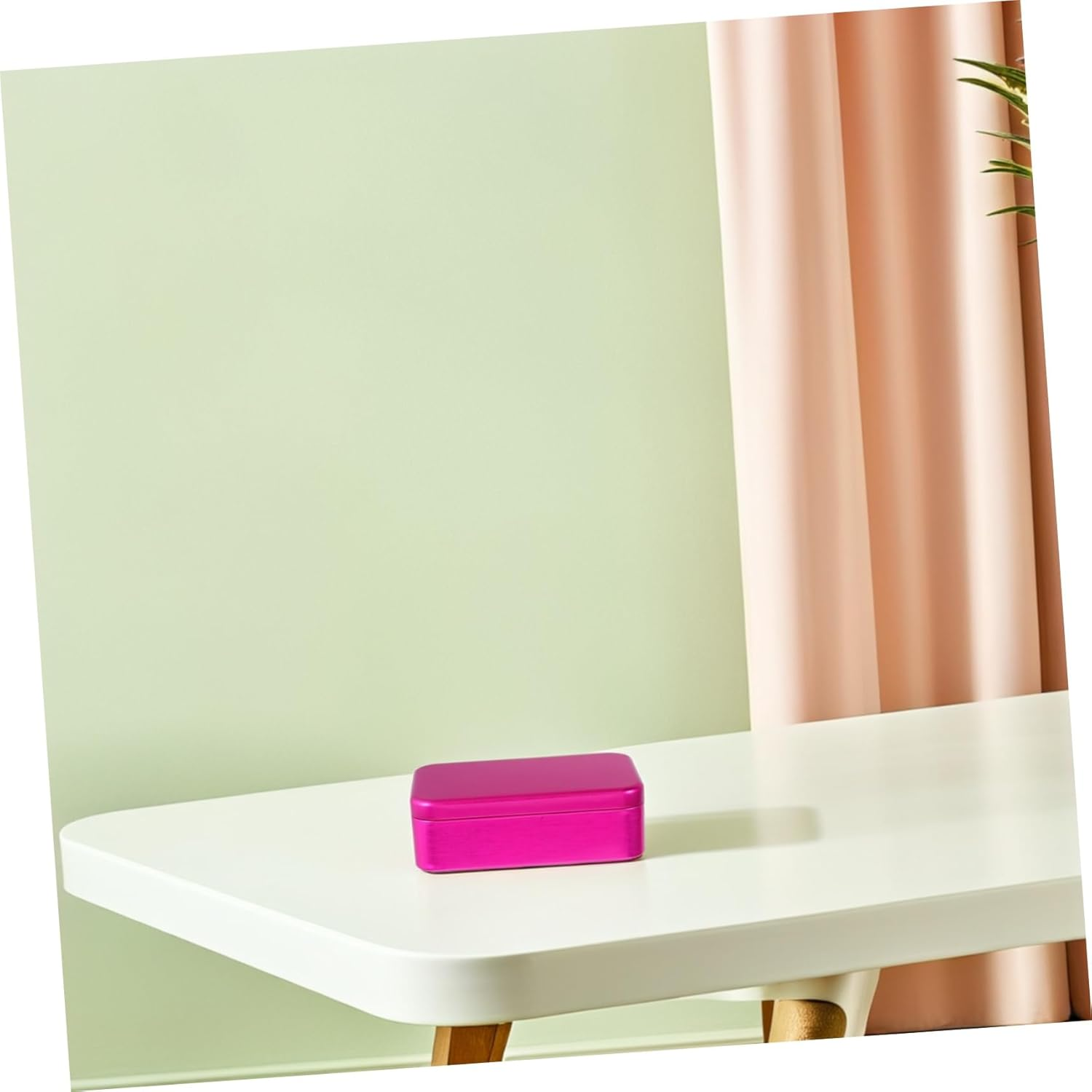 5Pcs Brushed Metal Spice Box Storage Tin Canisters Decorative Luggage Cosmetics Cases image number 1