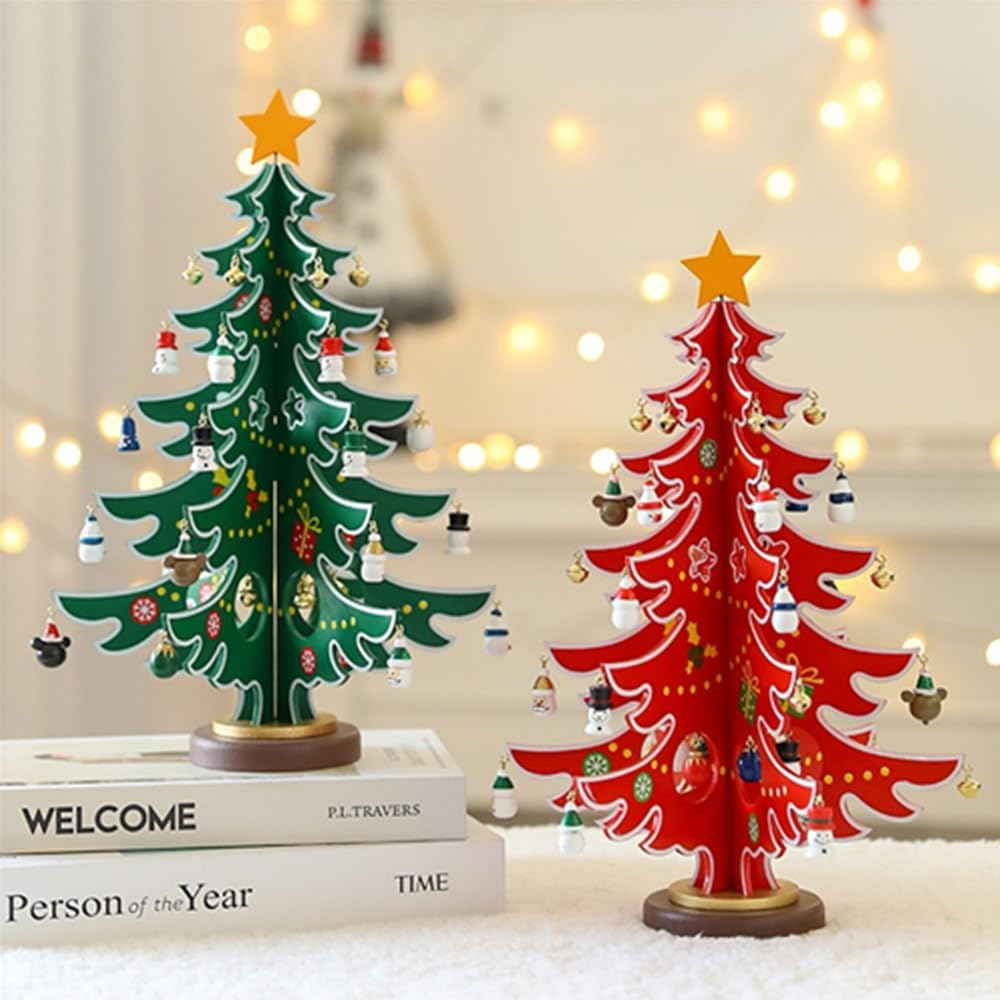 Christmas Advent Calendar Box Christmas Tree Countdown Calendar Set,Tabletop Christmas Tree and Ornaments Set, 24 Days Christmas Countdown Calendar Creative Xmas Gifts for Boys, Girls and Kids Adults image number 3