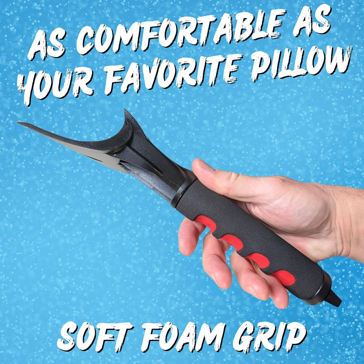 Revheads Ice Scraper for Car Windshield & Windows - Tough Reinforced Plastic Handle - Chisel Side for Frost, Claw Side for ICY Chunks image number 1