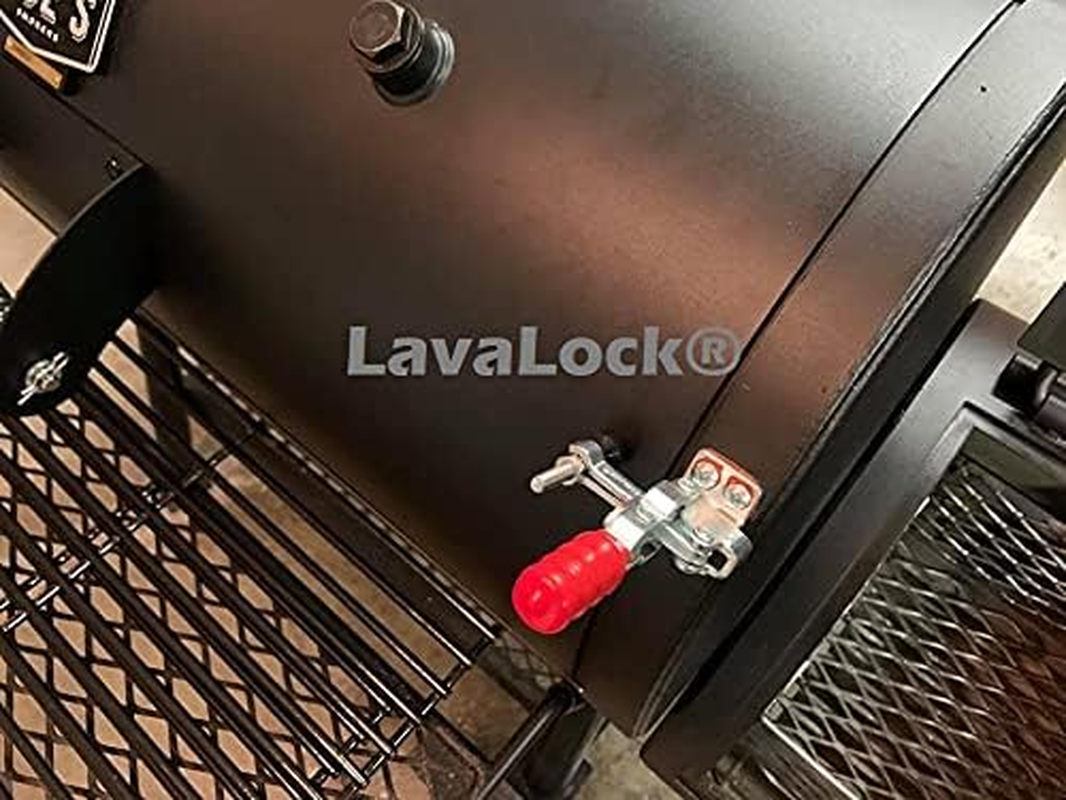 Lavalock&reg; Oklahoma Joe'S Smoker Lid Latch Kit for Longhorn, Highland, 3 in 1 Cook Chamber Lid 2 Pack image number 2