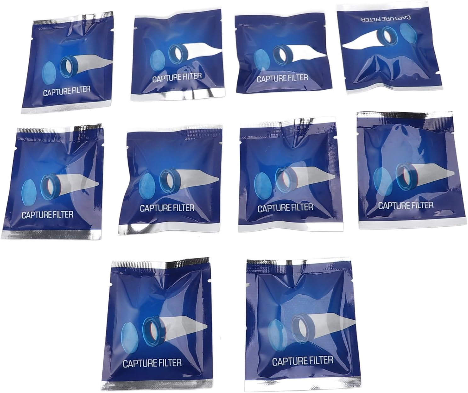 10Pcs Electric Lice Comb Capture Filters, Disposable Translucent Mesh Lice Comb Filter Refill with Lid, Electronic Head Lice Comb Filters Easy to Attach image number 1