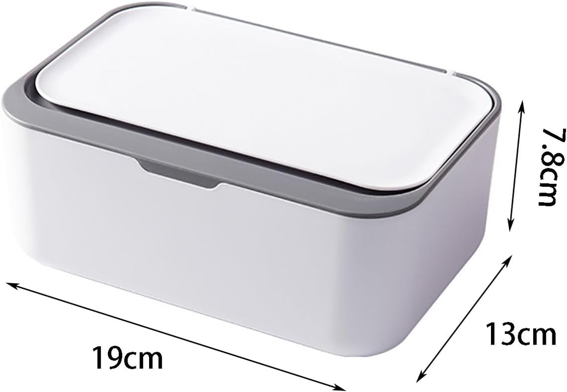 Wipes Dispenser, Wipes Case for Adult, Refillable Wipe Container, Easy Open and Close（Ash Gray） image number 4