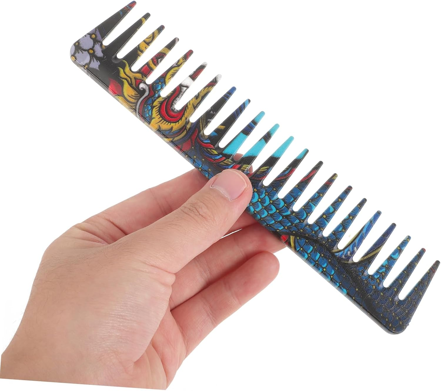 FOYTOKI Men'S Hair Tools Styling Comb Handles Multipurpose Wide Comb for Barbershop image number 5