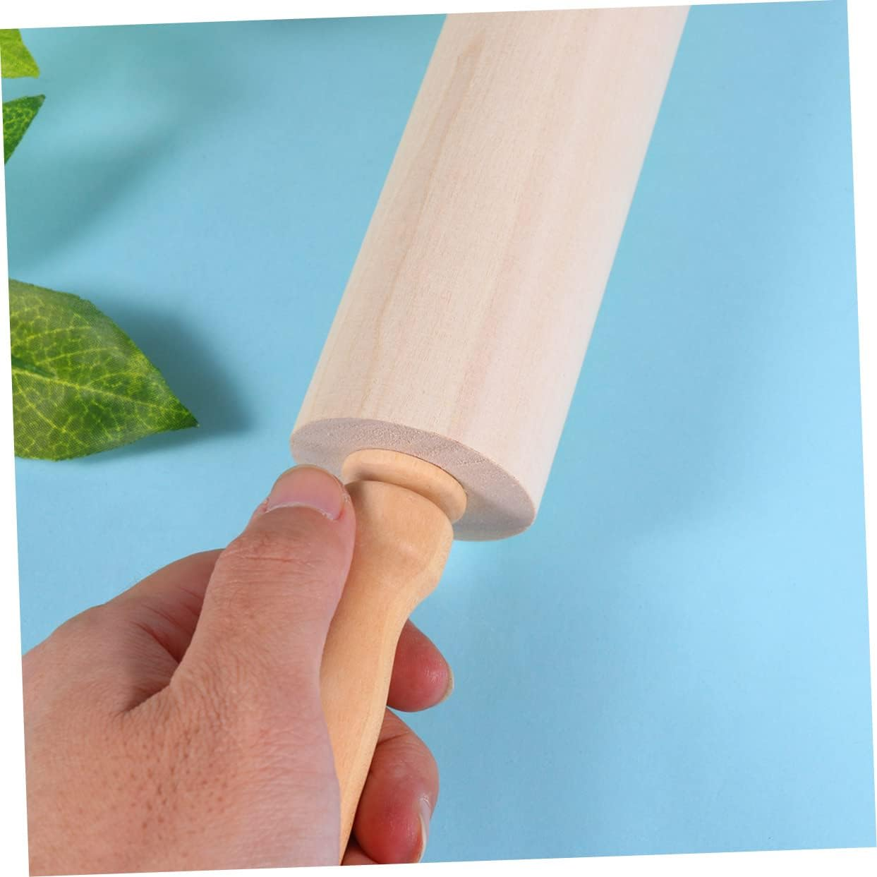 Wooden Rolling Pin Christmas Dough Roller Pin Professional Kitchen Tool for Cookie Pizza Single for Holiday Baking image number 3