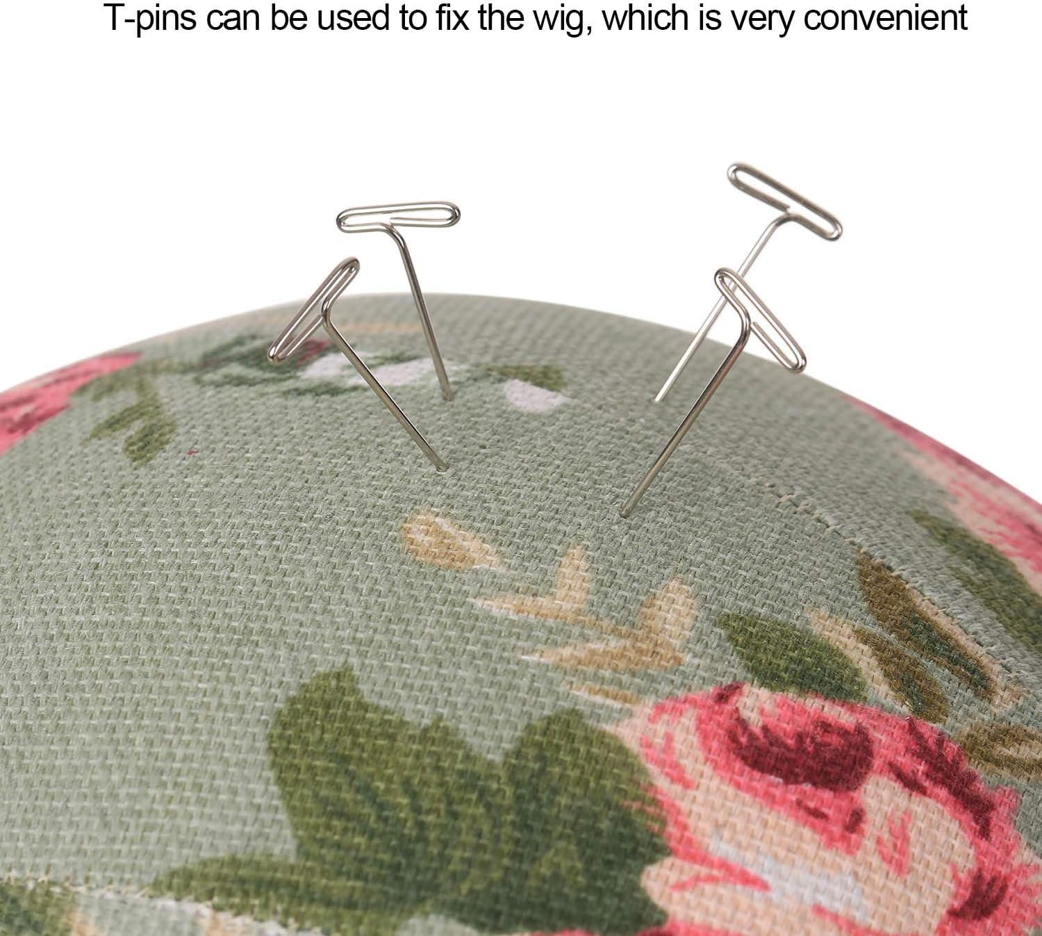 21~25 Inches Wig Head Mannequin Head Wig Display Styling Head with T-Pins Wig Mannequin Head Stand image number 4