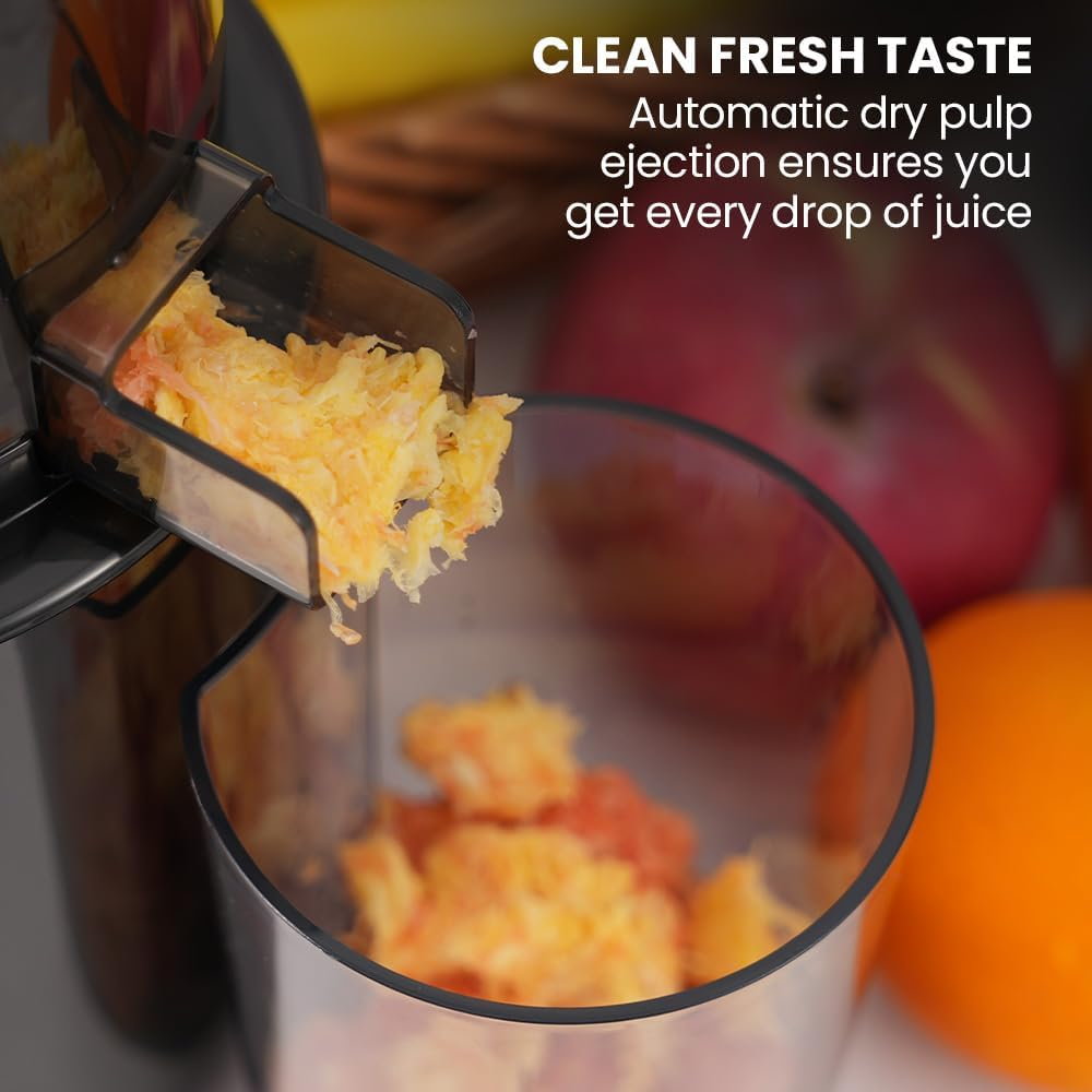 Eurochef Cold Press Slow Juicer Machine, Large Chute, 200W, Charcoal Grey image number 3