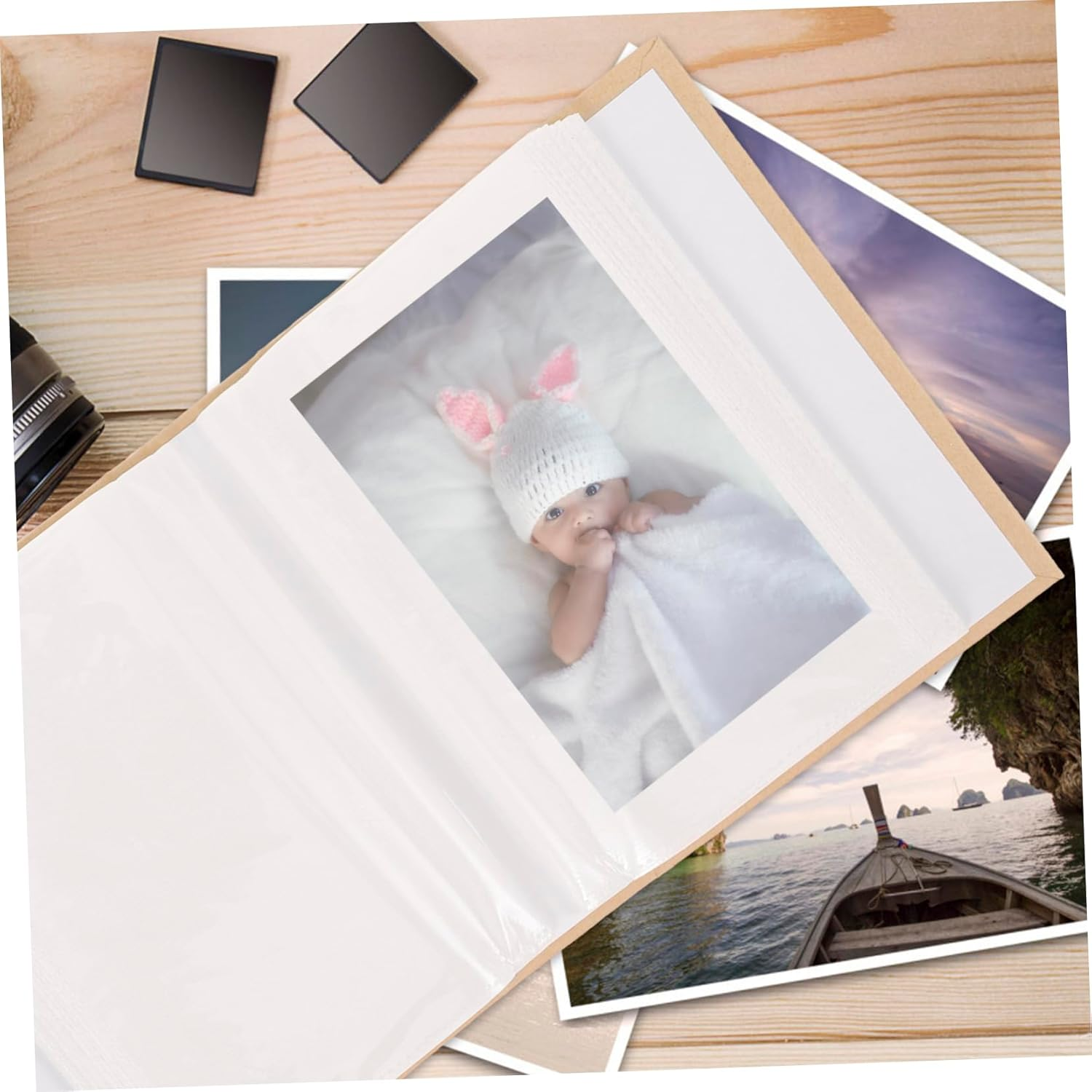 VICASKY Cute Photo Album Keepsake Picture Album for Newborn Memories Design Durable Material for Girl Celebrations Milestone Moments image number 6