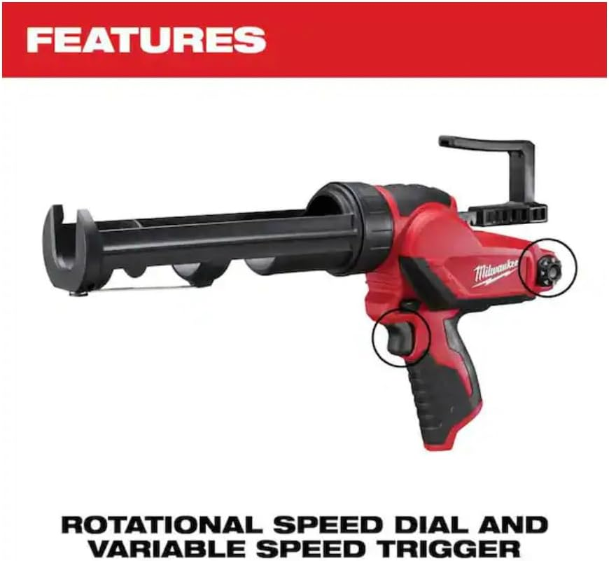 Milwaukee 2441-20 M12 10 Oz Caulk Gun Tool Only image number 6