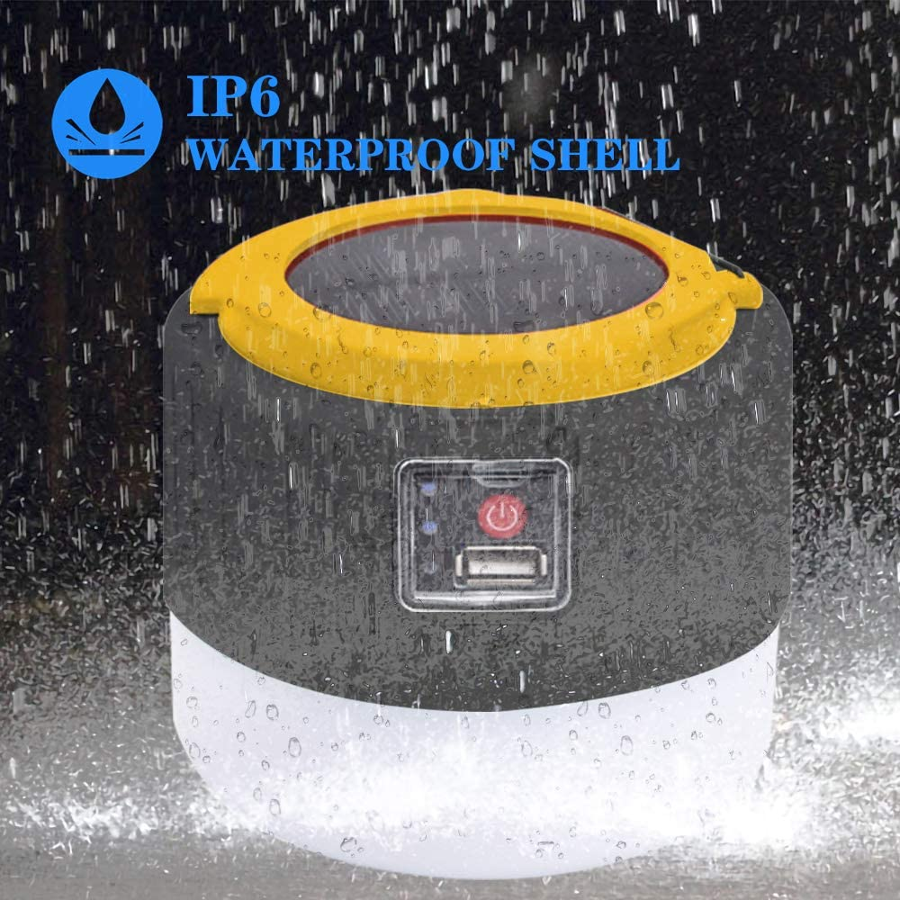 2023 Upadte Solar Lantern Flashlights Charging for Phone, USB Rechargeable Led Camping Lantern, Collapsible & Portable for Emergency, Hurricanes, Power Outage, Storm (W000-9886) image number 4