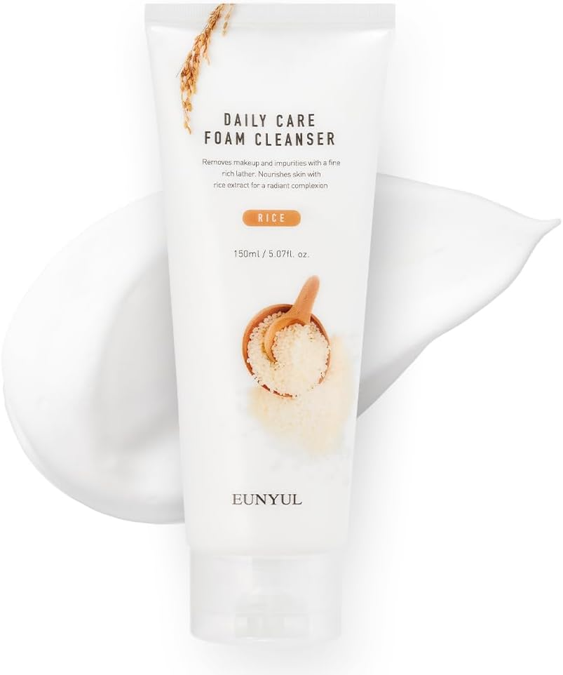 EUNYUL Daily Care Foam Cleaner - Rice/150 Ml Korean Skin Care Cosmetics Foam Cleansing Facial Cleanser for Deep Cleansing