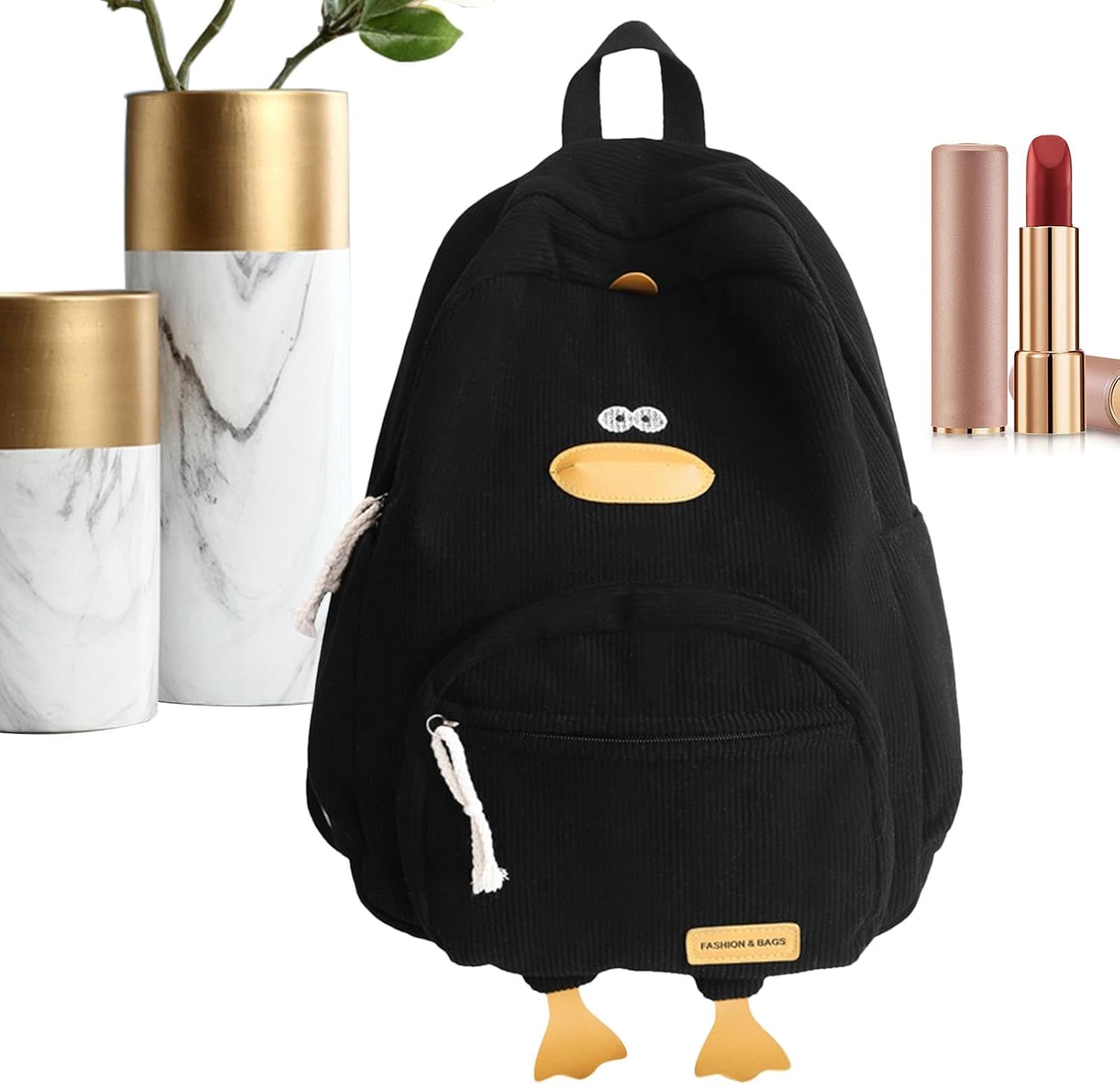 Cute Animal Backpack | Cartoon Duck-Shaped Soft Backpack | Large Capacity Kids Schoolbag with Multiple Pockets for Children and Students, Fun and Functional Design, Fun Animal School Bag