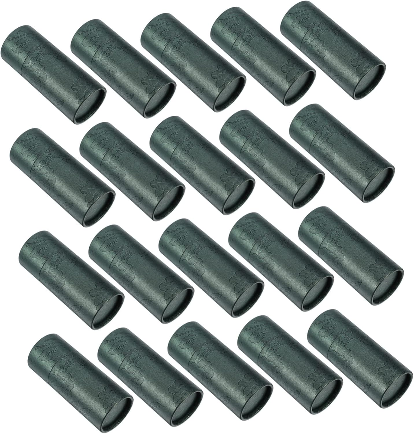 Hohopeti 20Pcs Kraft Paper Cylinder Shape Packing Boxes for Essential Oil Incense Small Items Storage